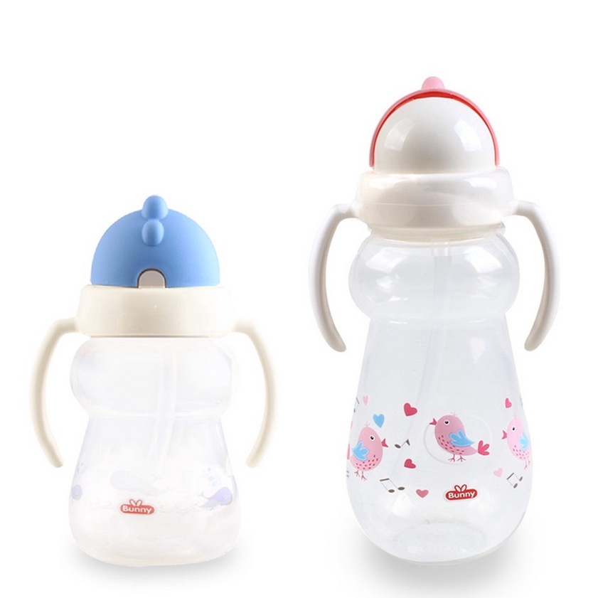 Lusty Bunny Training Cup With Straw &amp; Handle - Sipper Cup Basic ADG005 180 ml / ADG007 250ml - Botol Minum Bayi Anak Dengan Sedotan