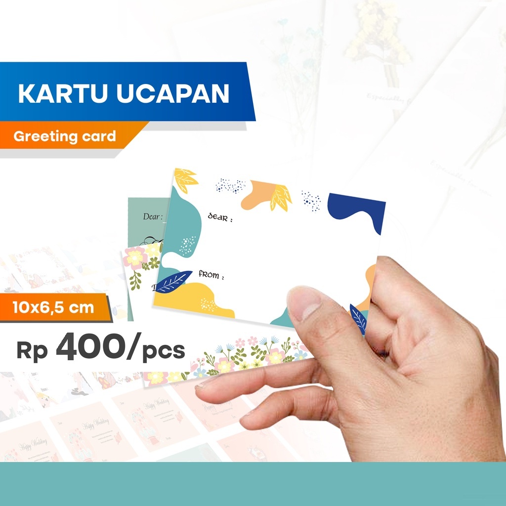 

Kartu ucapan/greeting card 10x6,5 cm