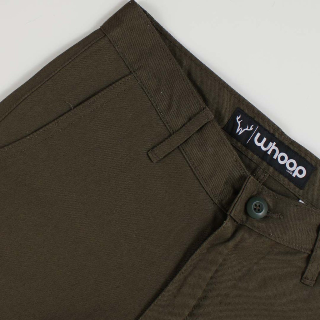 Whoopculture &quot;Muntjac&quot; Dark Olive Chino