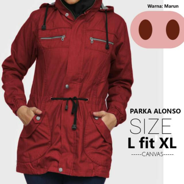 Jaket parka kanvas premium / jaket parka wanita / jaket gunung