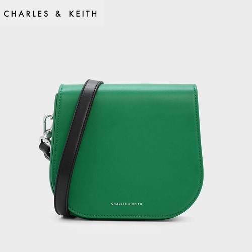 TAS SELEMPANG WANITA CHARLES & KEITH SHOULDER BAG CNK-4328 GREEN ORIGINAL IMPORT BATAM TERMURAH