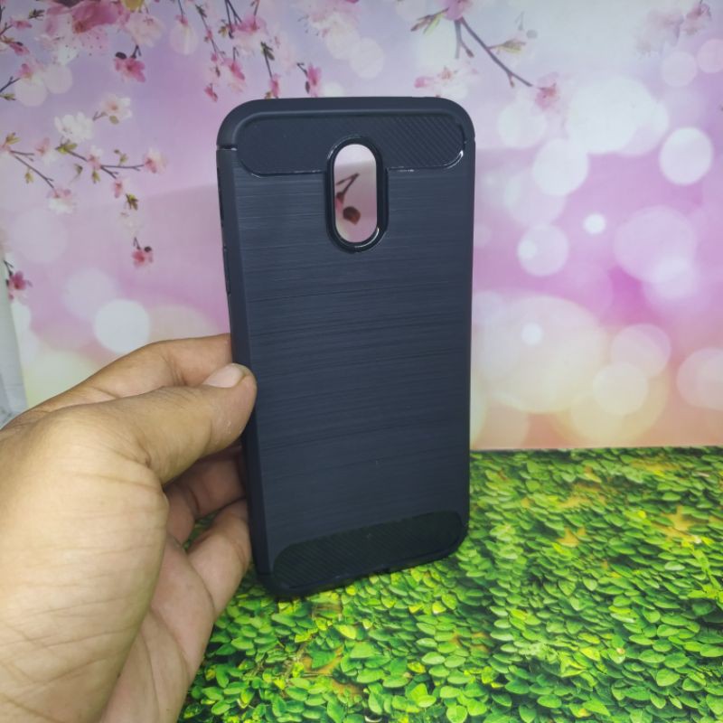 Softcase Samsung Galaxy J7 Pro Black Carbon Fiber Samsung J730 SM-J730F J730G