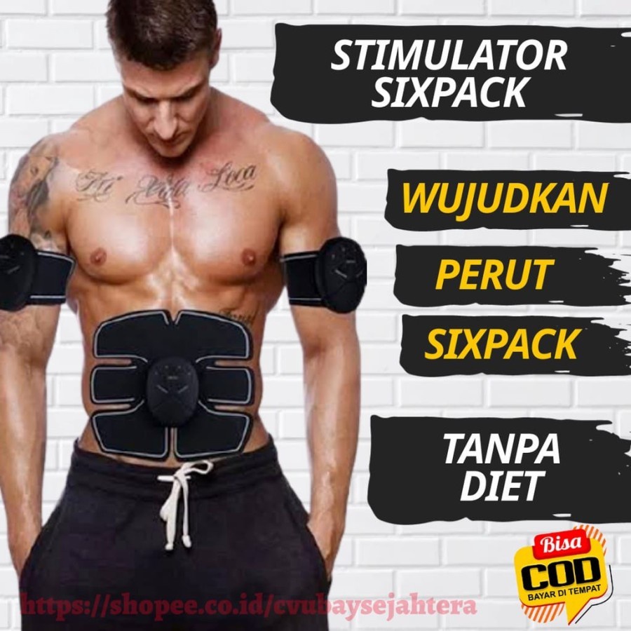 ems pad smart sixpack  abs tool alat fitnes perut