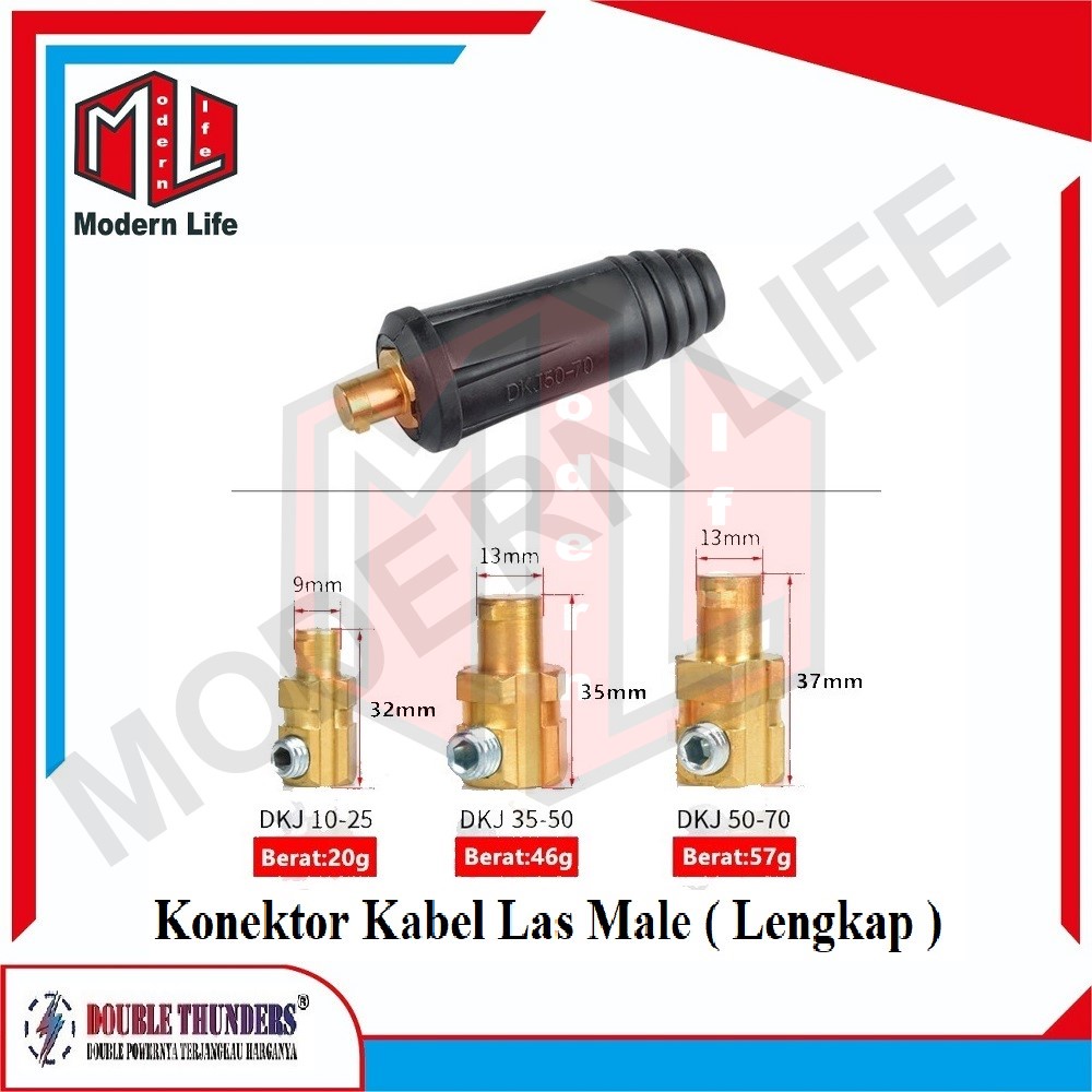 Conector Kabel Las Connector Inverter Panel Socket ( Male / Female )