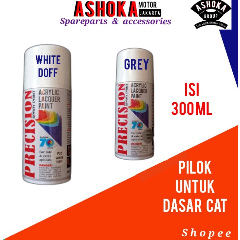091// Cat Pilok poxy grey putih doff untuk dasar cat