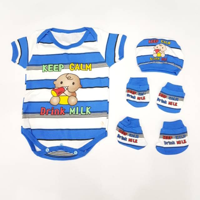 BAJU SET LAHIRAN BABY Gift Set Newborn Paket Lahiran Kado Lahiran Baby Keep calm