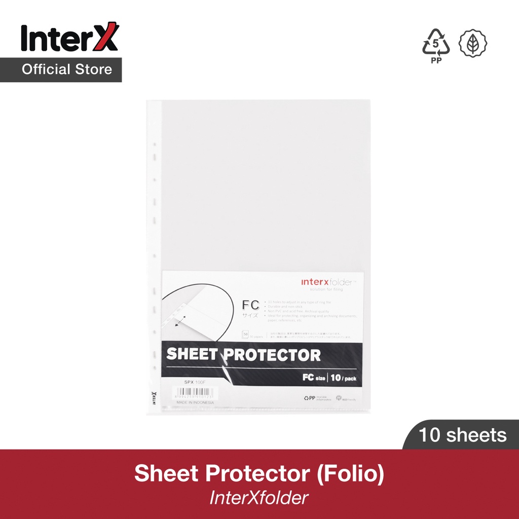 

InterX Sheet Protector FC isi 10