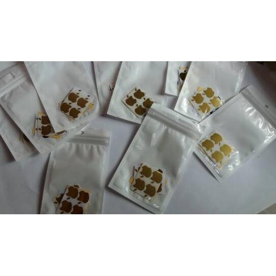 

【TOPGROSIR】 Sticker aple Logo iphone 1 kotak 4pcs