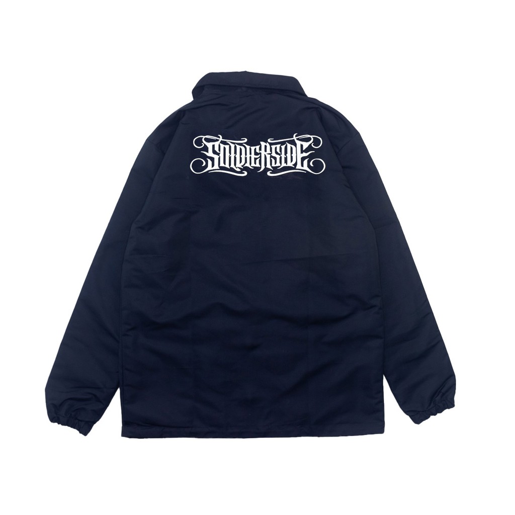 Soldierside Coach Jacket / Windbreaker "Tribalz" NAVY 113B