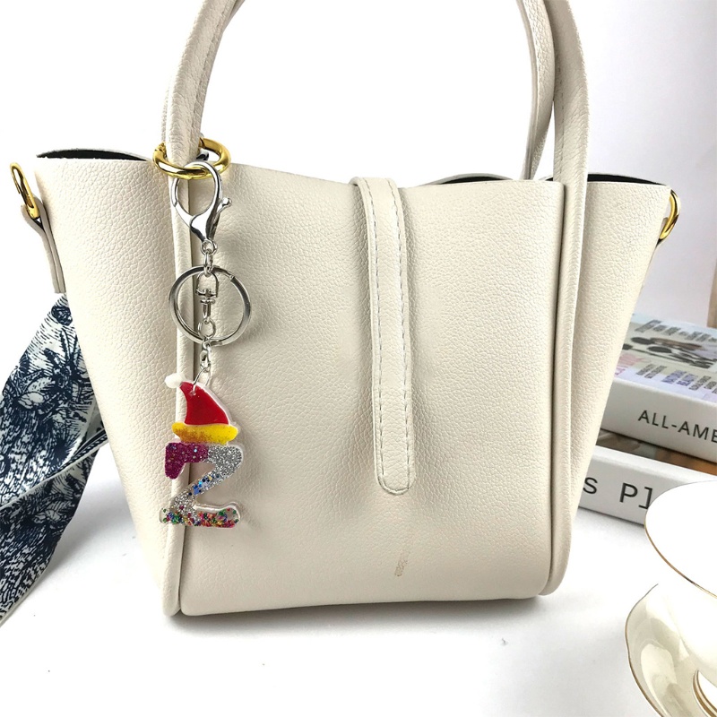 Siy 24pcsset Cetakan Resin Epoksi Bentuk Huruf Bahan Silikon Untuk Gantungan Kuncikalunganting