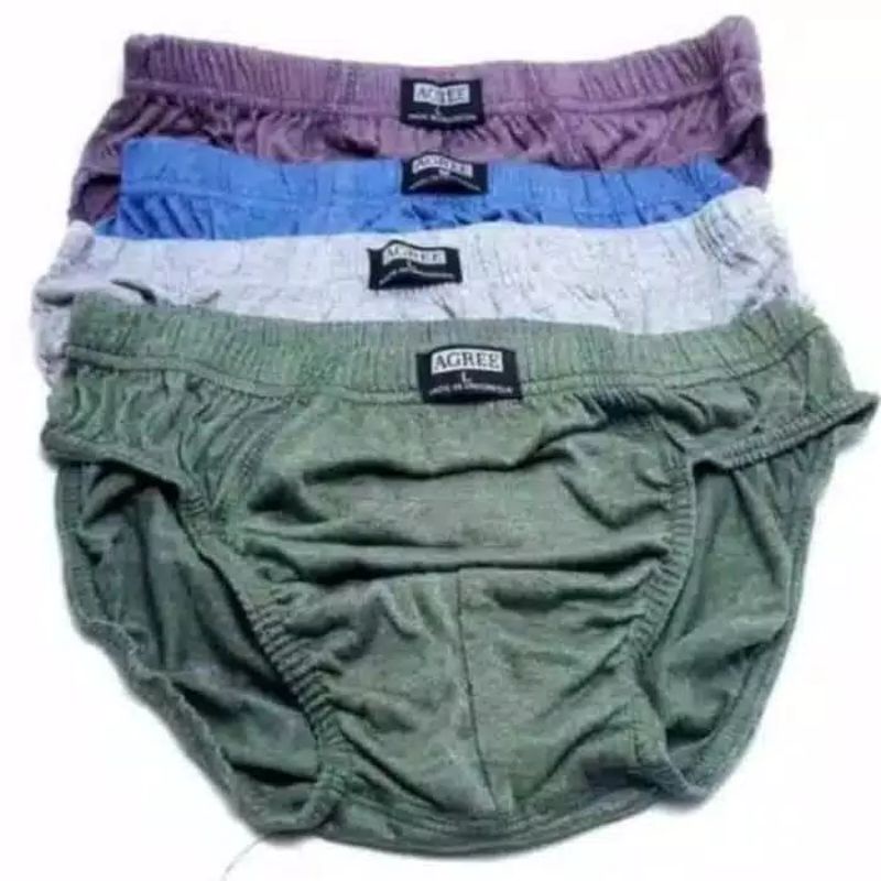 3pcs celana dalam pria merk agree termurah  | Men's brief