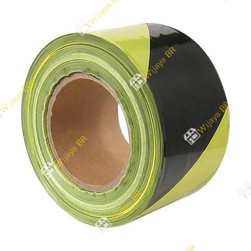 Police Line Kuning Hitam / Police Safety Line / Barricade Line