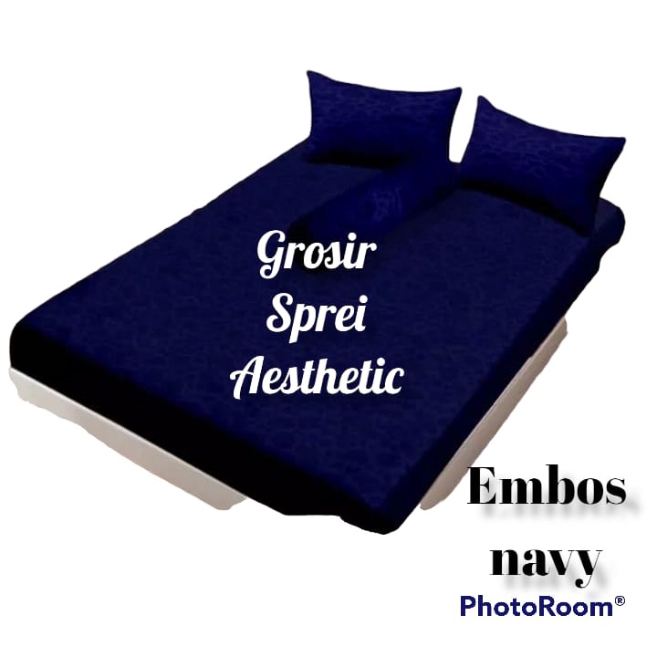 PROMO SPREI MURAH EMBOS POLOS BESERTA SARUNG BANTAL &amp; SARUNG GULING 180X200