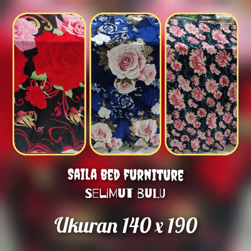 SELIMUT SALUR | SELIMUT RUMAH SAKIT UK 120x200 l SELIMUT BULU MOTIF 3D 140x190