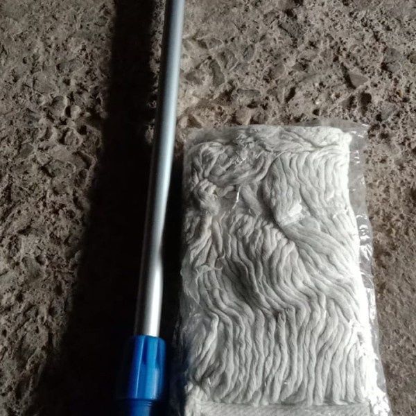 Pel Jepit Gagang Stainless Pel Lantai Pel Kain Mop Lantai Kain