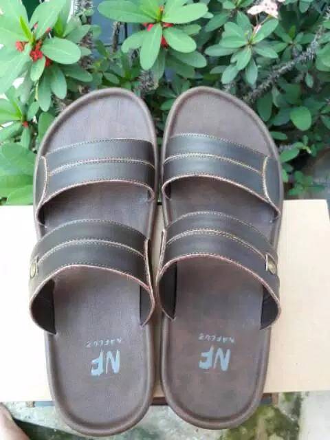 Sendal pria kulit asli Garut terbaru 2018 CASUAL sandal murah