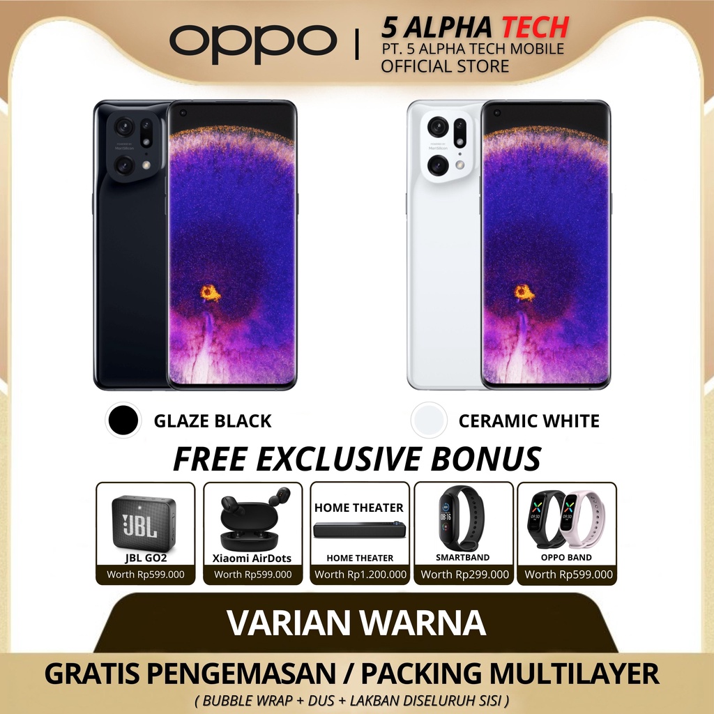 OPPO FIND X5 PRO 12/256GB 5G NFC HASSELBLAD GARANSI RESMI OPPO