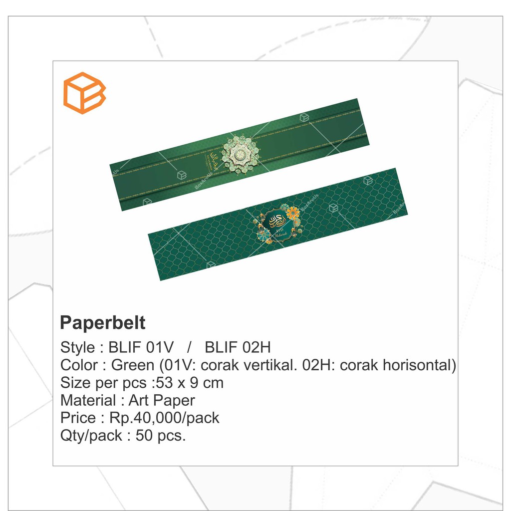 BLIF Paperbelt Lebaran Label Idul Fitri Hiasan BLIF Paperbelt Lebaran Label Idul Fitri Hiasan