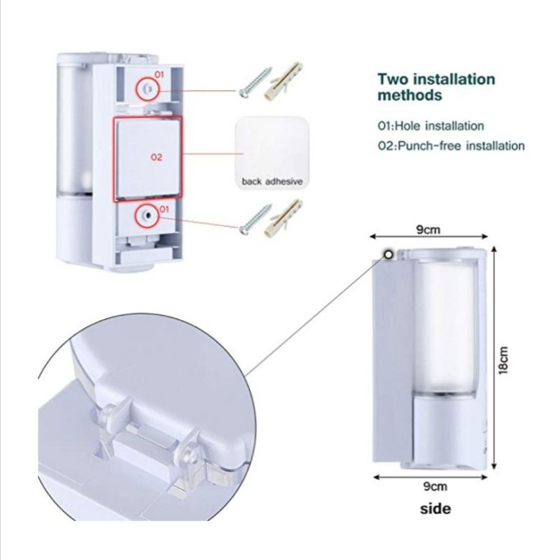 DISPENSER AUTOMATIC SABUN HANDSANITIZER 450ml / Automatic sensor soap dispenser