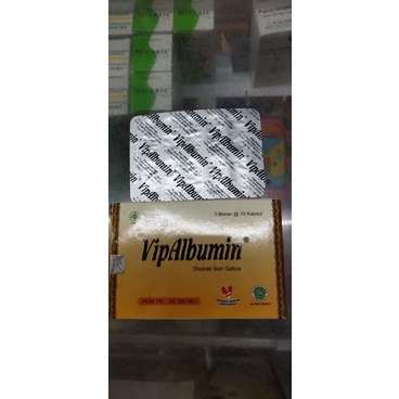 VIP ALBUMIN KAPSUL EKSTRAK IKAN GABUS ISI 10 KAPSUL / IKAN KUTUK / IKAN HARUAN UNTUK MEMBANTU PROSES