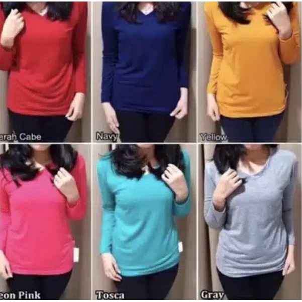 [KODE PRODUK TS68O4876] KAOS BELLE LENGAN PANJANG KRAH v