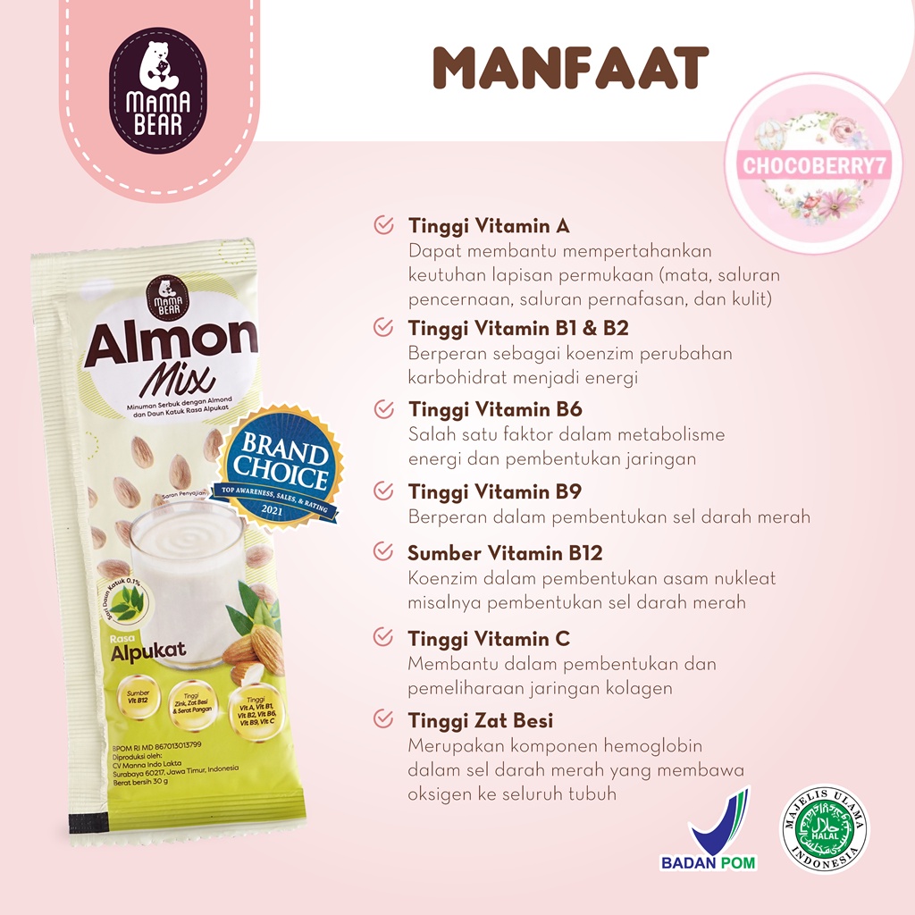 MamaBear Almon Mix Asi Booster Mama Bear Pelancar Asi Ibu AlmonMix