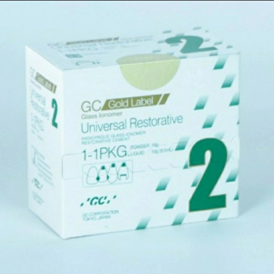 Dental Fuji 2 Gold Bahan tambal Gigi Label GC Fuji II Universal