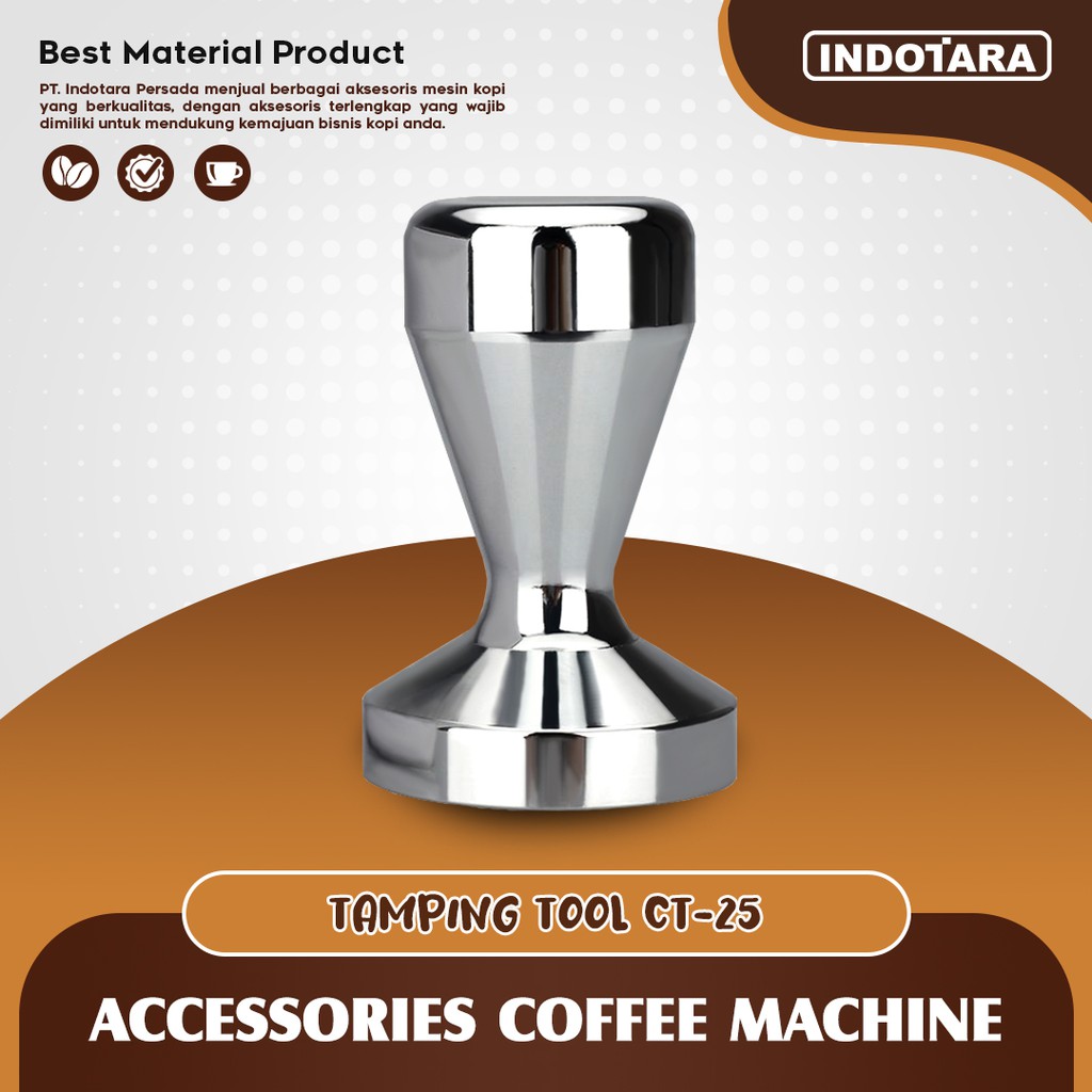 Tamper Espresso Tools ( Alat Press Alat Kopi / Tools Barista ) CT25