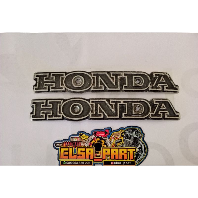 Emblem Logo Tangki GL100 GL125 K5 S90 Original Copotan Motor
