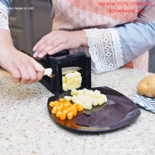 Alat Pemotong Makanan Bentuk Kotak Dadu / Krischef Multi Grater Easy Food Dicer