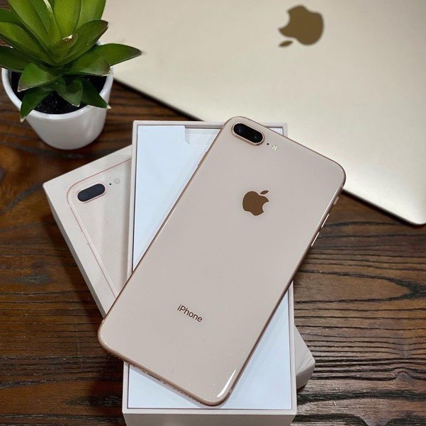 APPLE IPHONE 8 plus 64gb second fullset Normal Ex Inter free Tempered n case all operator-1