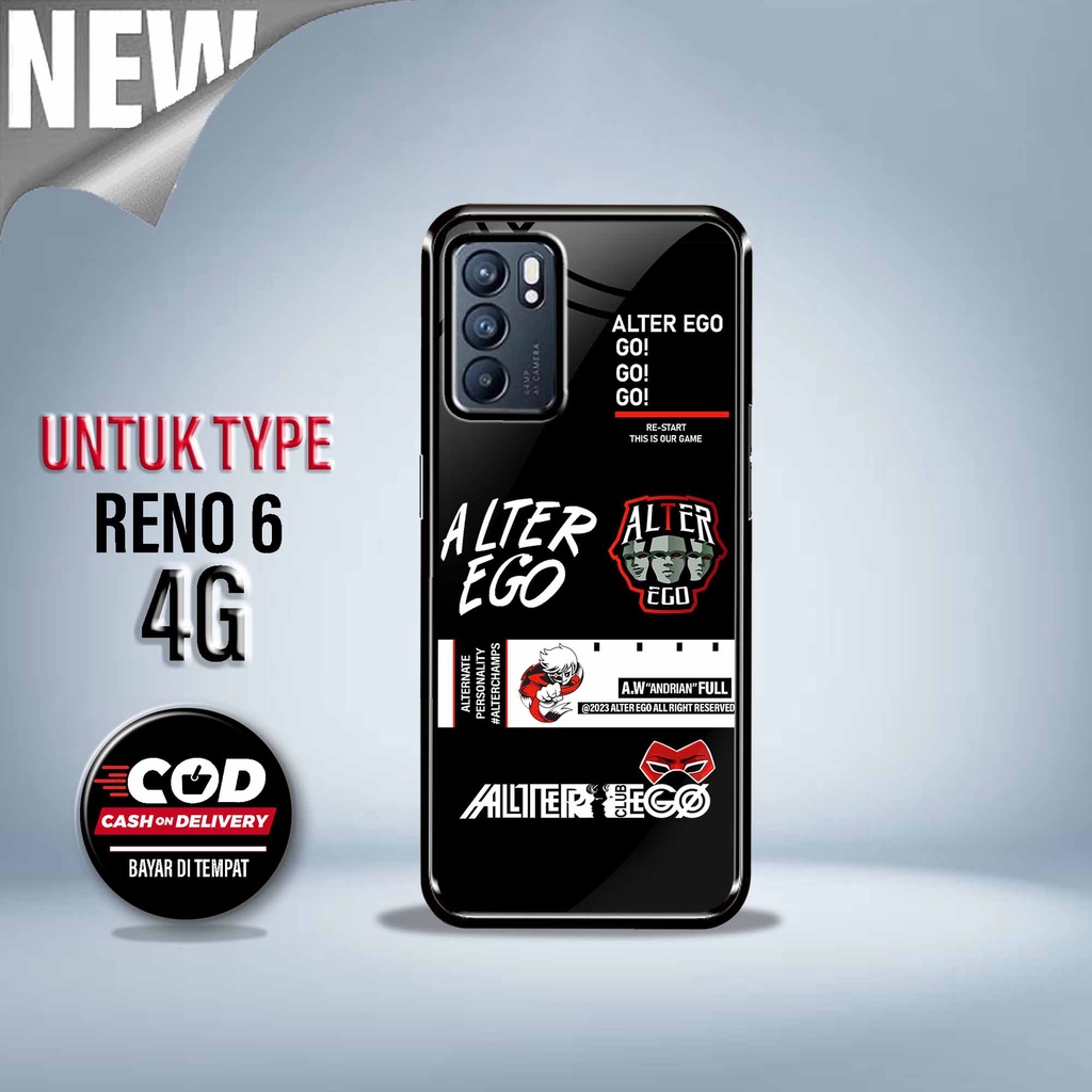 Sukses Case Glossy Oppo Reno 6 4G - Hardcase Terbaru Oppo Reno 6 4G - Case Fashion Oppo Reno 6 4G - 