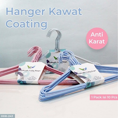 Promo  Hanger Gantungan Baju Kawat / Gantungan Baju Isi 10Pcs / Gantungan Baju Stainless / Hanger Ga