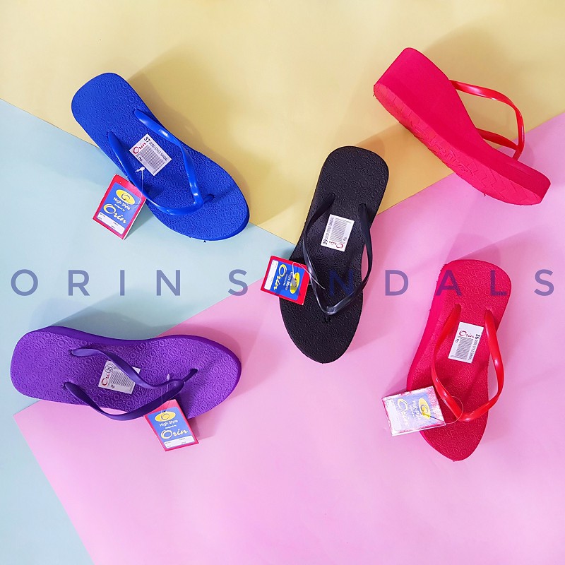 STELA Wedges Jepit Spons Polos By Orin