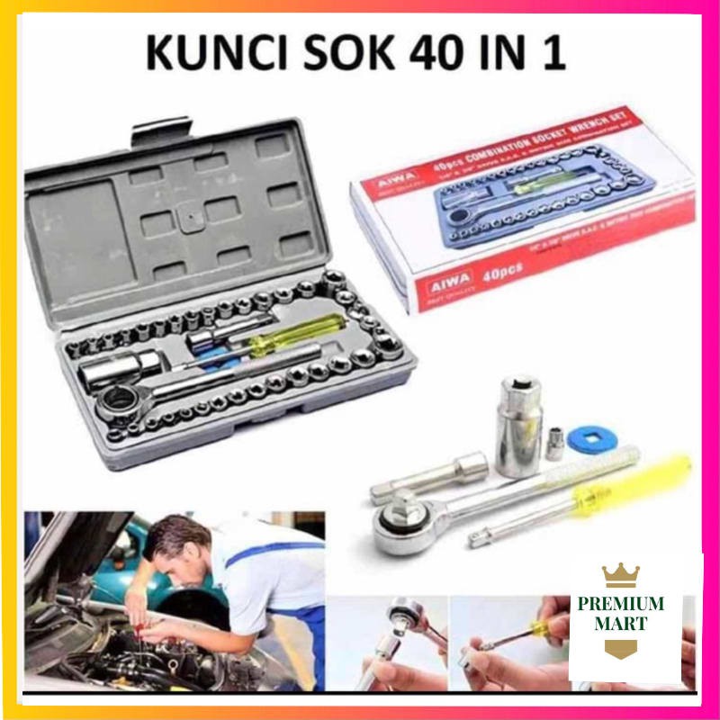 KUNCI AIWA 40IN1 KUNCI SHOCK SATU SET KOMPLIT ORIGINAL