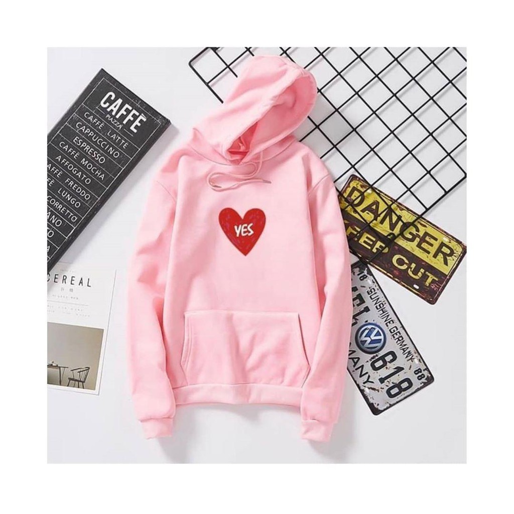 Nara Grosir - Love Yes l Sweater Hodie Pria dan Wanita