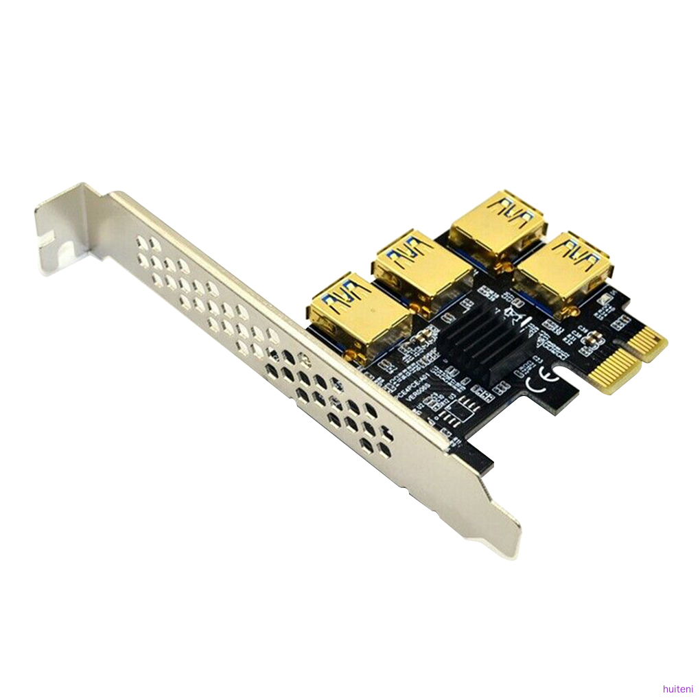 Papan Adapter Expansion Card Pci-E Ke Usb 1-4 Dengan 4 Usb 3.0