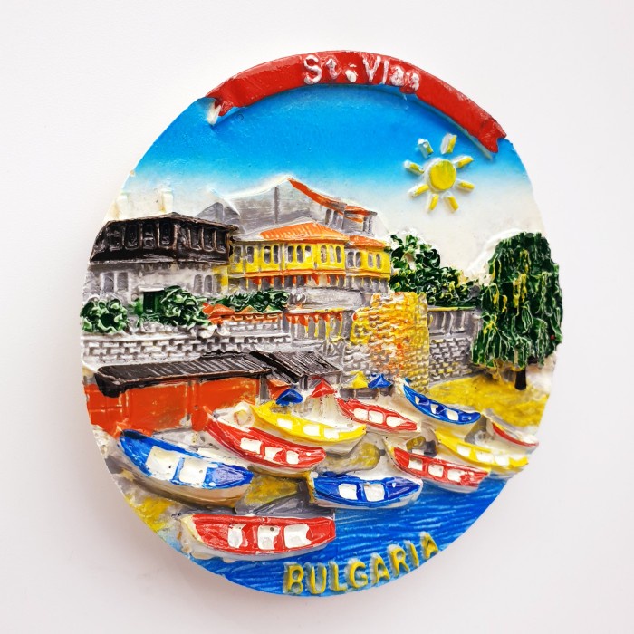 3D Fiber Souvenir Negara magnet Kulkas Tempelan kulkas BULGARIA StVlas