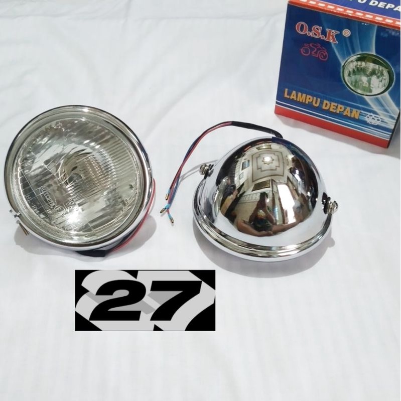 Lampu depan Autopal Cb Gl Max Pro Megapro crom set