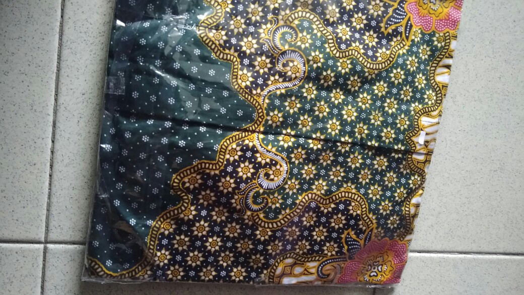 Baju Batik Nu Motif Satu Abad Nu Mengabdi Dan Urangan/cabut Warna Primis