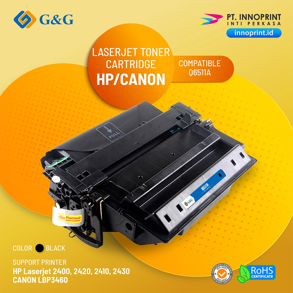 COMPATIBLE HP Q6511A FOR HP LaserJet 2400/2420/2410/2430/CANON LBP3460