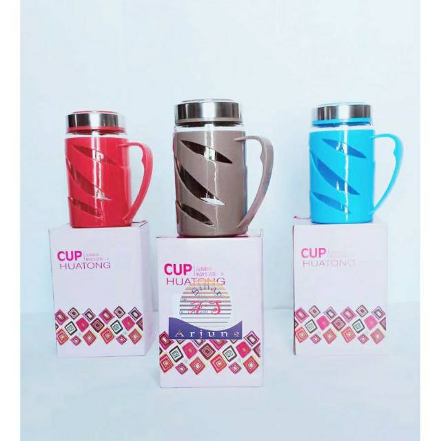 Cangkir Gelas Kaca / Gelas Botol Kaca / Mug Botol Kaca 400 ml