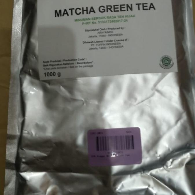 

Toffin powder matcha green tea frappe