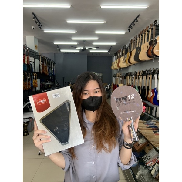 Kayu Bat DHS PG 12 Carbon /Blade Pingpong ORIGINAL