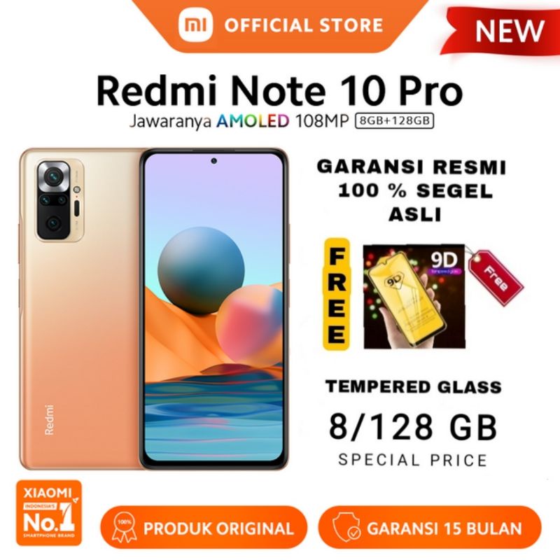 XIAOMI REDMI NOTE 10 PRO 8/128 6/128 GB ORIGINAL GARANSI RESMI-GRADIENT BRONZE