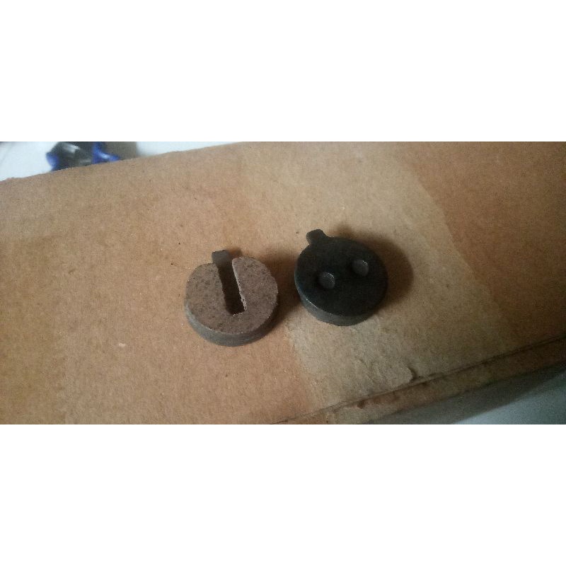 kampas rem cakram sepeda discbrake pad sepeda bulat