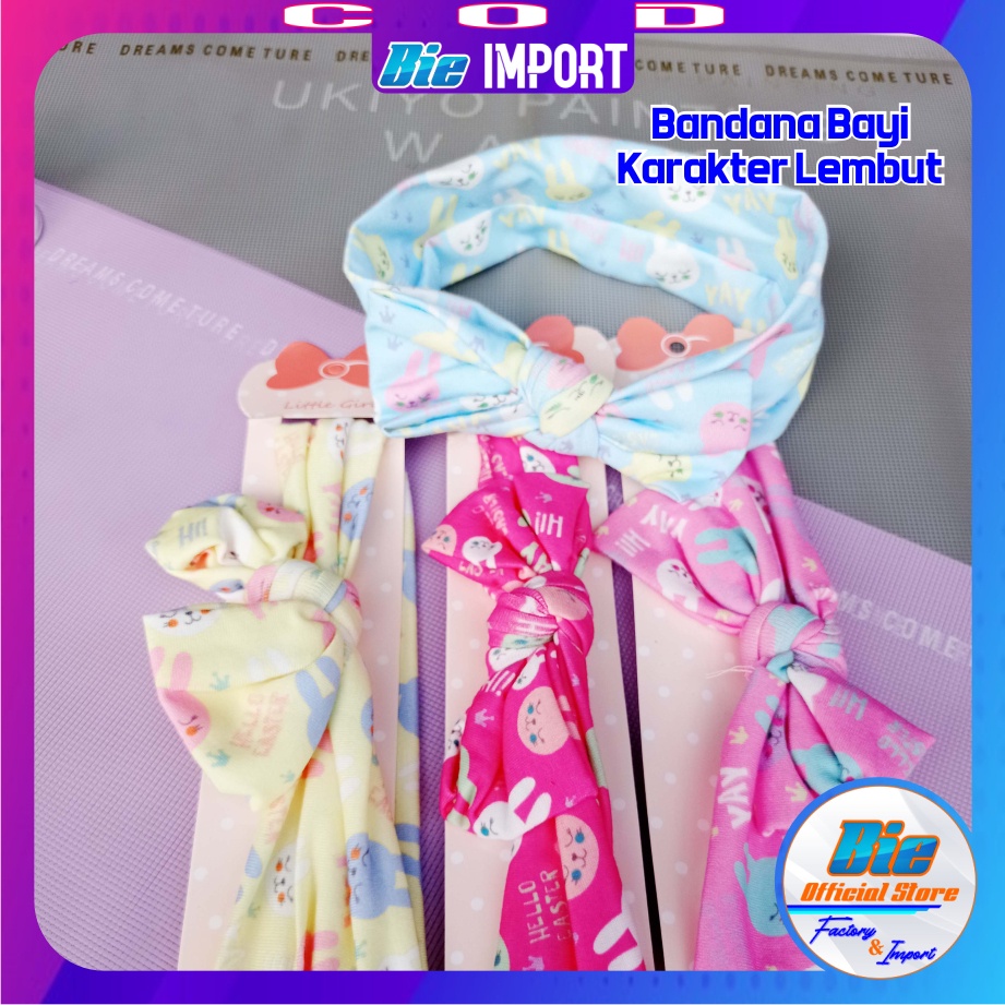 Bandana Anak Balita Karakter Impor Best Seller