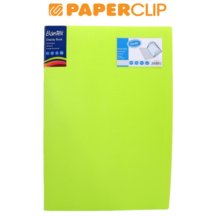 

DISPLAY BOOKS / CLEAR HOLDER BANTEX 3183 F4/20 65 LIME