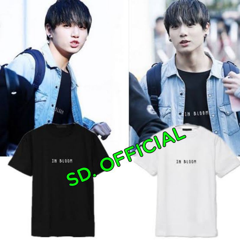 Kaos T-shirt BTS Jungkook IN BLOOM