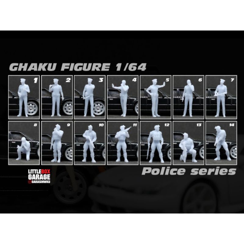 Terbaru Figure Ghaku Skala 64 Polisi Cocok Untuk Diecast Hotwheels Majorette Tomica